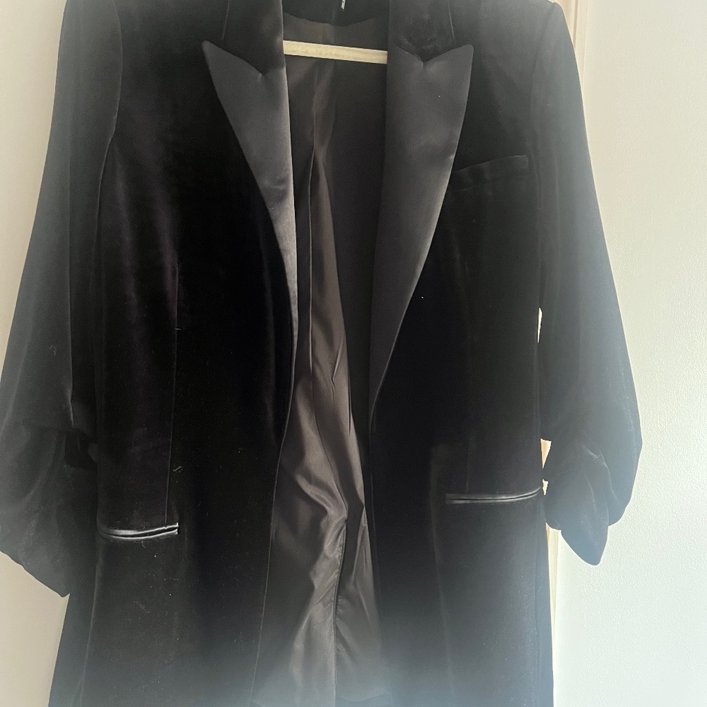 DKNY Velvet Blazer